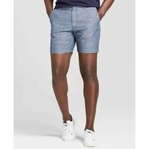 Goodfellow Men's Shorts Size 48  Big Tall Linden  Beach, Golf Relax Lt Blue